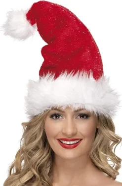 Cappello Babbo Natale Fili Argento