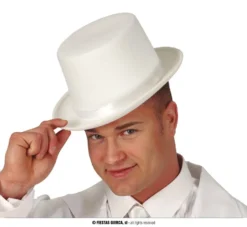 Cilindro Bianco In Feltro