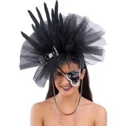 Copricapo Lusso Tulle E Benda