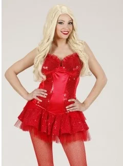 Corsetto Burlesque Rosso