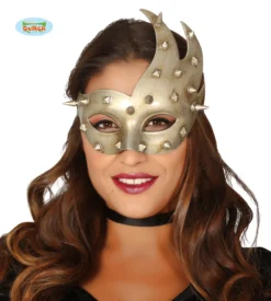 Maschera Argento Borchie