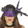Maschera Viola Con Foglie