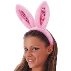 Orecchie Coniglio Paillette (2 Colori)