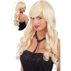 Parrucca Boccoli Bionda Alta Qualità