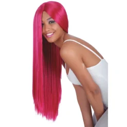 Parrucca Liscia Magenta